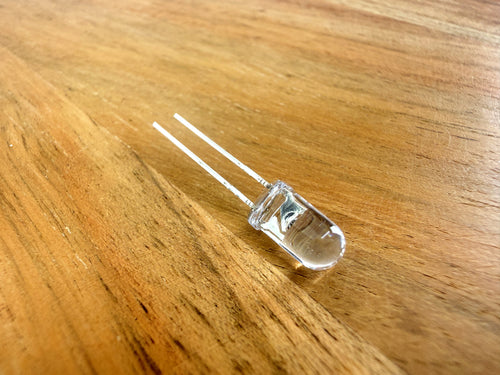 10pc - 5mm Super Bright Water Clear LED Bulbs