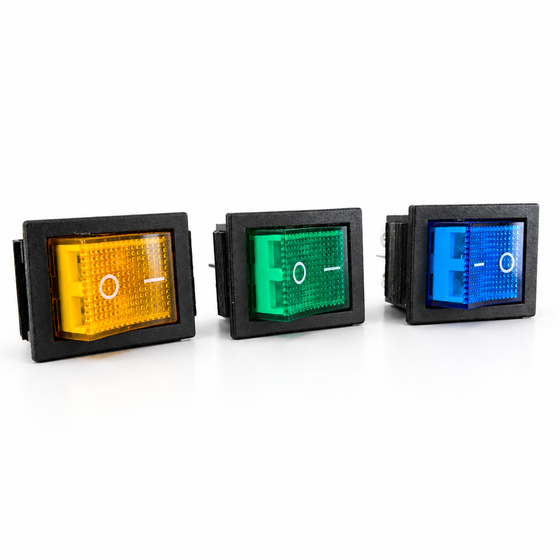 16A KCD4 Heavy Duty Rocker Switch – DPST 250VAC