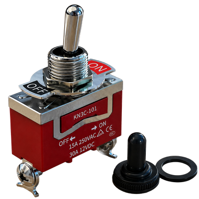 KN3C-101 SPST Toggle Switch – 15A 250V Waterproof