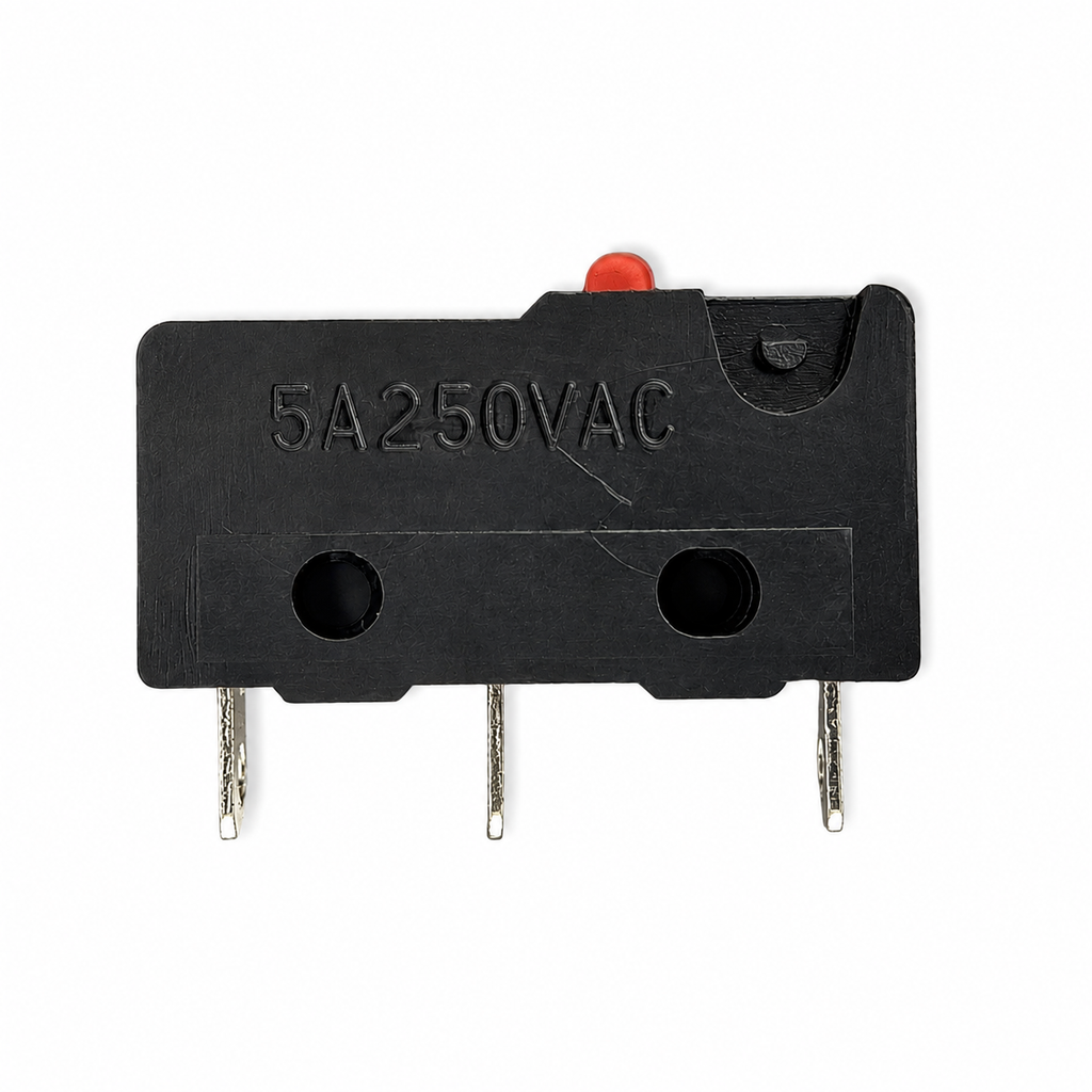 KW11-3Z no-lever micro limit switch underside – 3-Pin SPDT 5A 250VAC