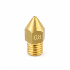 MK8 brass 0.8mm 3D printer nozzle, M6 thread, 1.75mm filament, Creality Ender 3 compatible