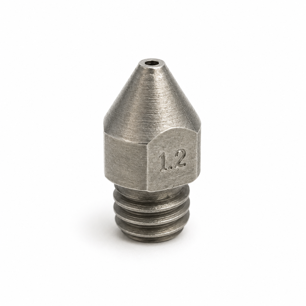 MK8 hardened steel 1.2mm 3D printer nozzle, M6 thread, 1.75mm filament, Creality Ender 3 compatible