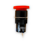 16mm Emergency Stop Switch – Latching Mushroom Button (1NO + 1NC, IP65 Panel Mount)