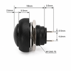PBS-33B 12mm Waterproof Momentary Push Button Switch