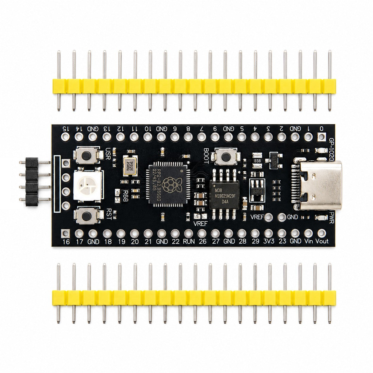 RP2040 Development Board – USB-C, 16MB Flash, Pico Compatible