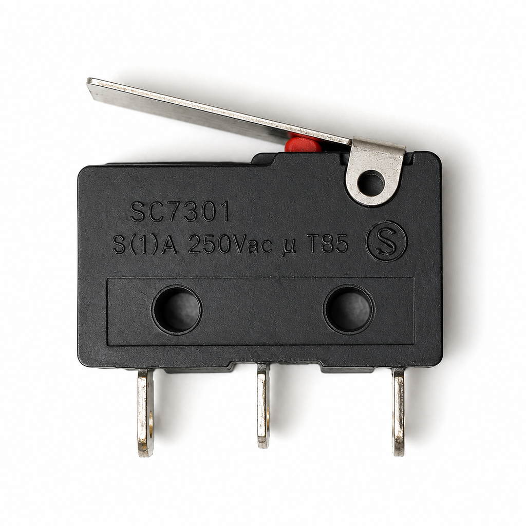 SC7301 Micro Limit Switch with Lever – 3-Pin SPDT 5A 250VAC