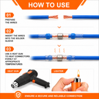 Solder Seal Heat Shrink Wire Connectors – Waterproof Solder Butt Splice Terminals