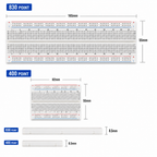 Solderless Breadboard – 400 & 830 Point