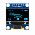 0.96" Blue OLED Display Module 128x64 I2C SSD1315 – screen on demo
