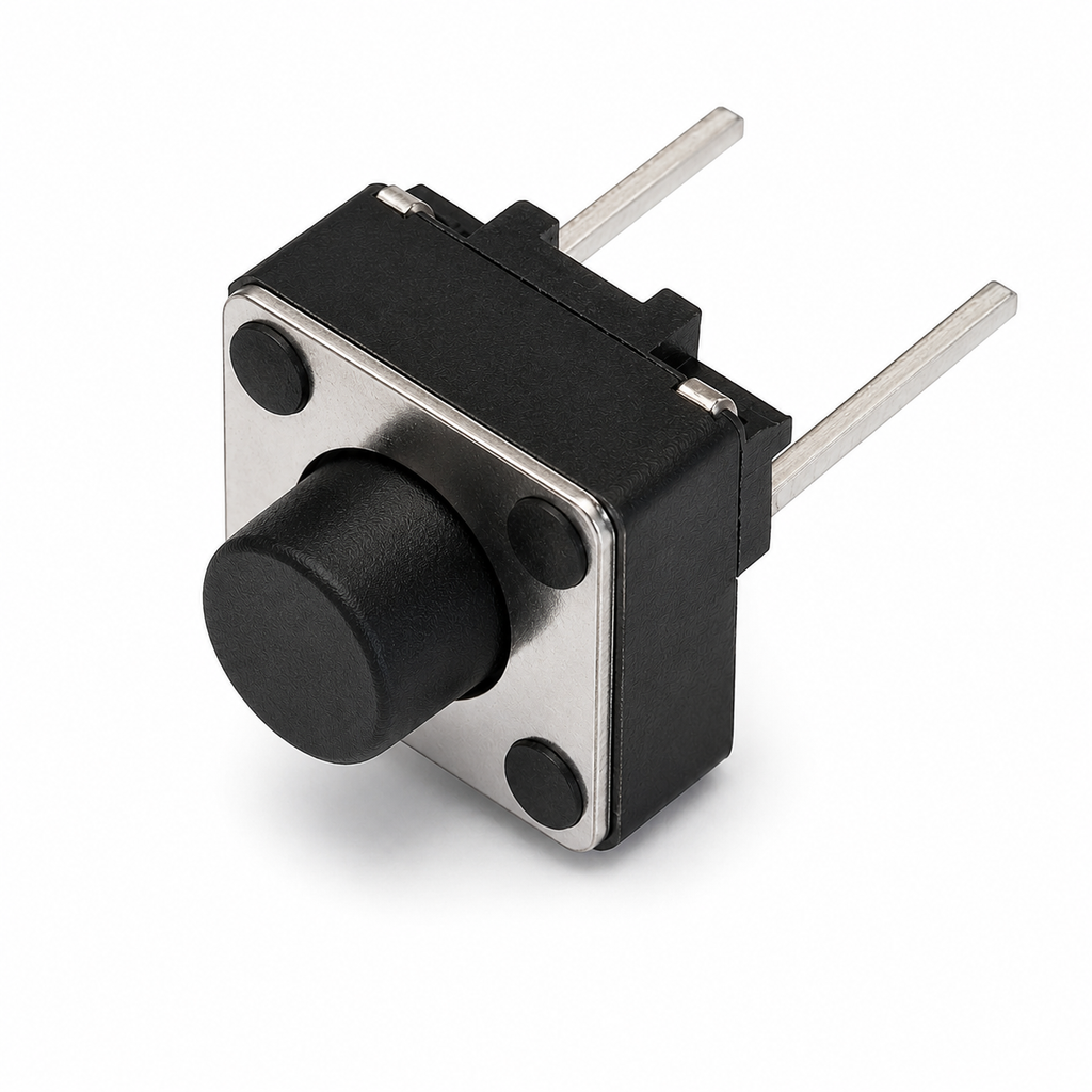 Tactile Push Button Switch 6×6mm – 2-Pin Through-Hole Momentary (PCB)