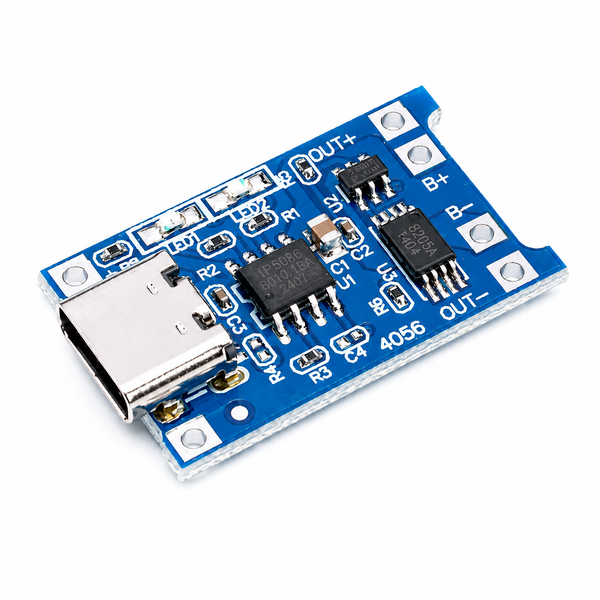 TP4056 USB-C Lithium Battery Charging Module – 5V 1A, 18650 Protection