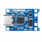 TP4056 USB-C Lithium Battery Charging Module – 5V 1A, 18650 Protection