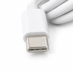 Close-up of the USB Type-C connector showing the plated contacts and moulded housing