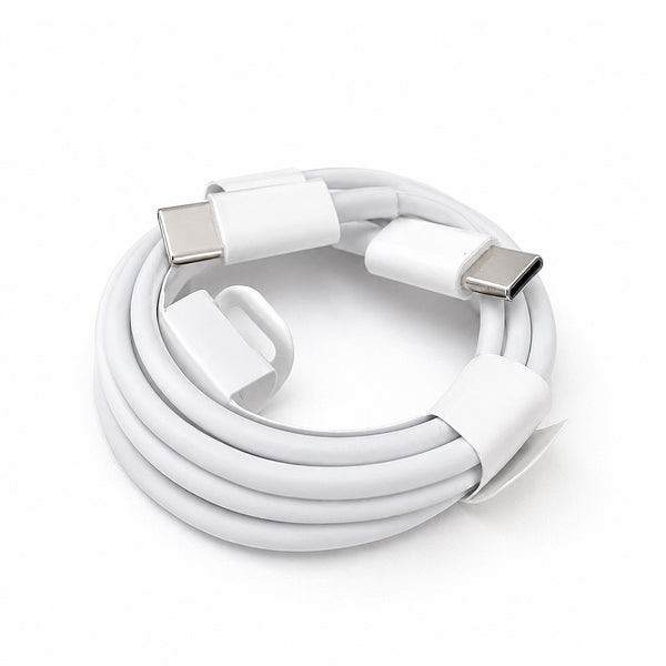 USB-C to USB-C cable 1m coiled, showing both reversible Type-C connectors