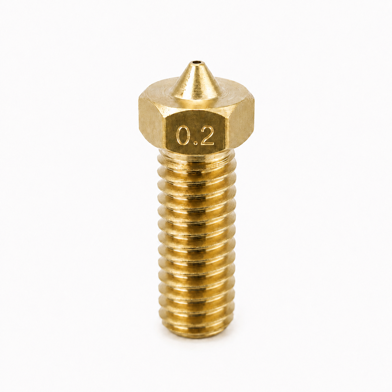 Volcano brass 0.2mm 3D printer nozzle, M6 thread, 1.75mm filament, high flow