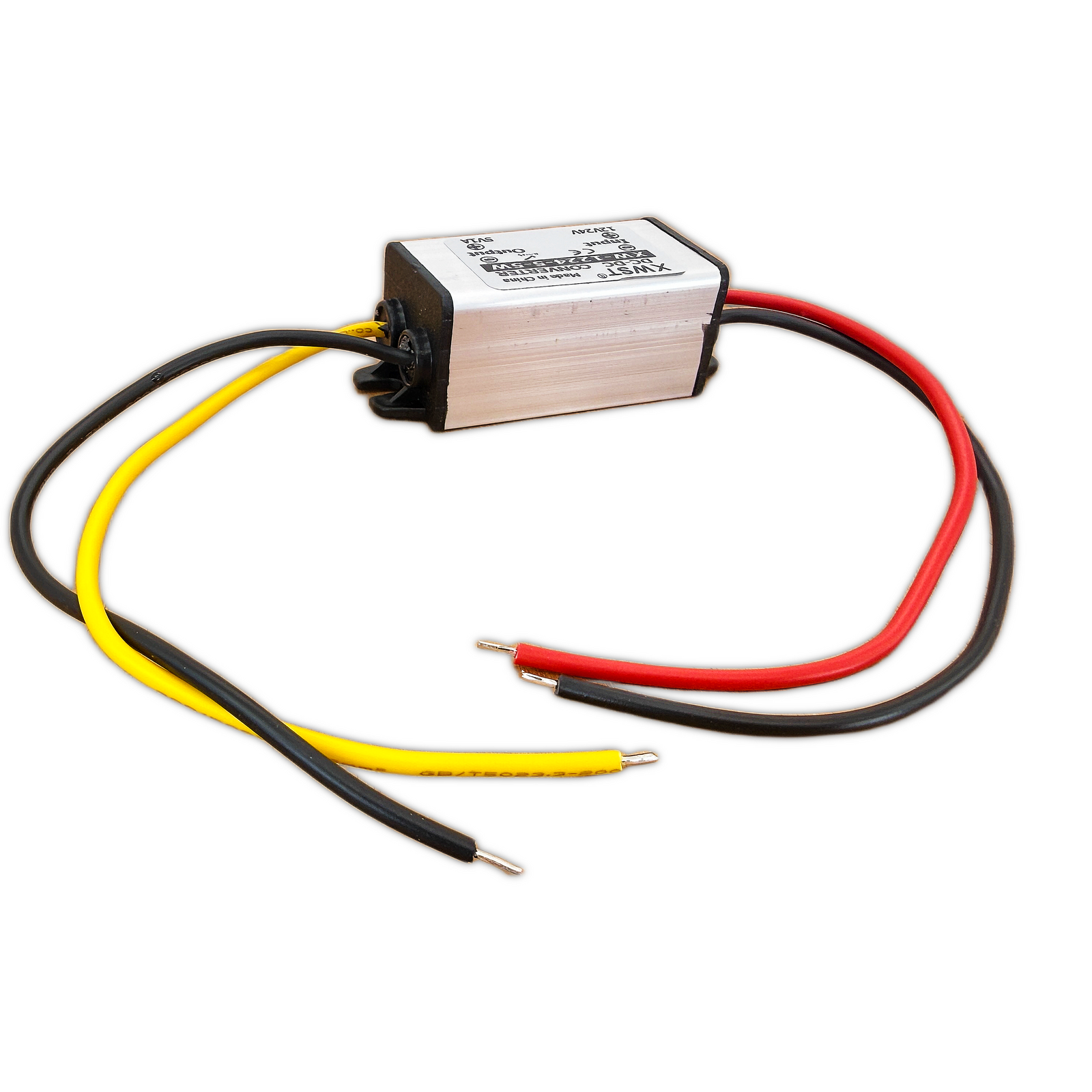 XWST DC-DC Buck Converter — 12V/24V to 5V (1A / 2A / 3A) IP67 Waterproof
