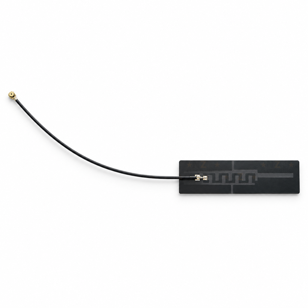 CDEBYTE 915 MHz flexible FPC antenna topside with IPEX-1 U.FL cable connector