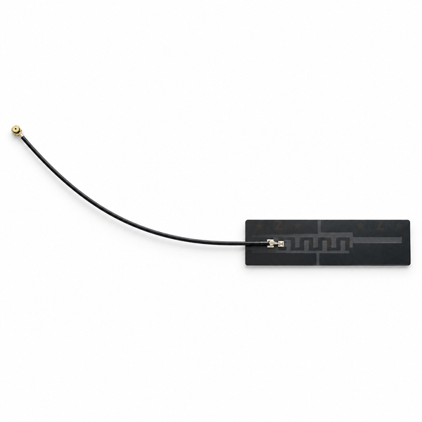 CDEBYTE 915 MHz flexible FPC antenna topside with IPEX-1 U.FL cable connector
