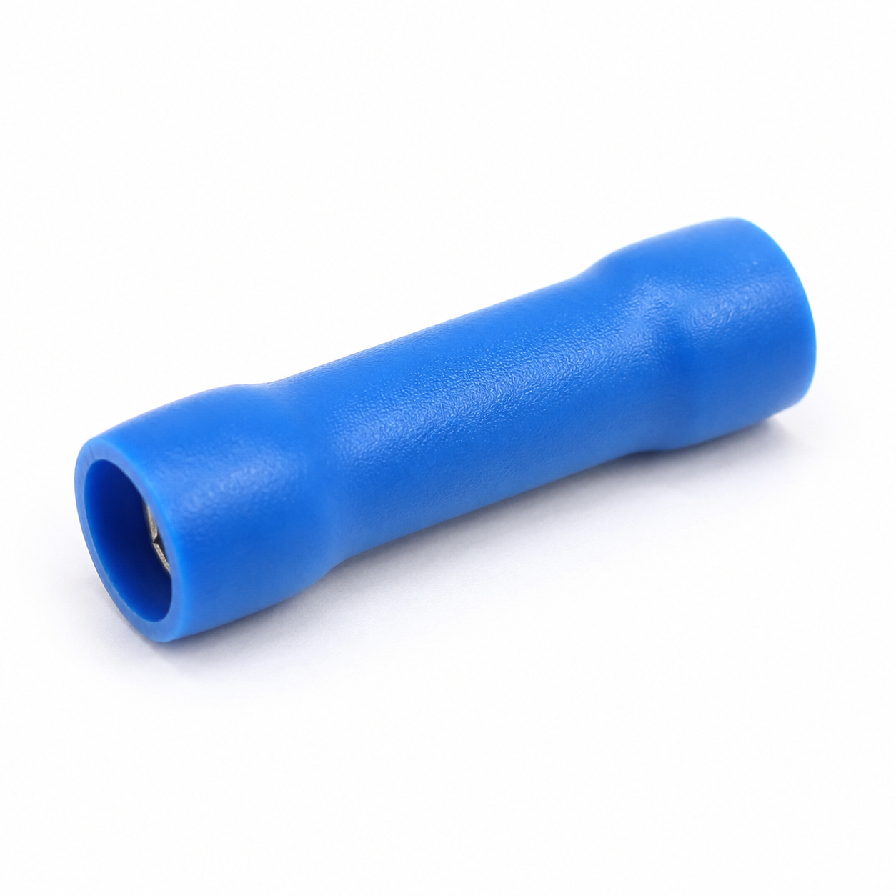 Blue insulated butt connector, BV2 crimp butt splice for 1.5-2.5mm2 wire