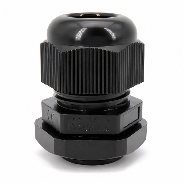 M20 Cable Gland - IP68 Waterproof Nylon, 6-12mm Cable