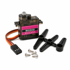 MG90S metal gear micro servo with three horns, four screws and 3-pin plug