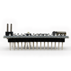 Side view of the Nano V3 USB-C board showing the fitted header pins and board profile