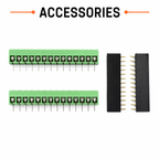 Nano Terminal Adapter unsoldered kit accessories - two screw terminal blocks and two female headers