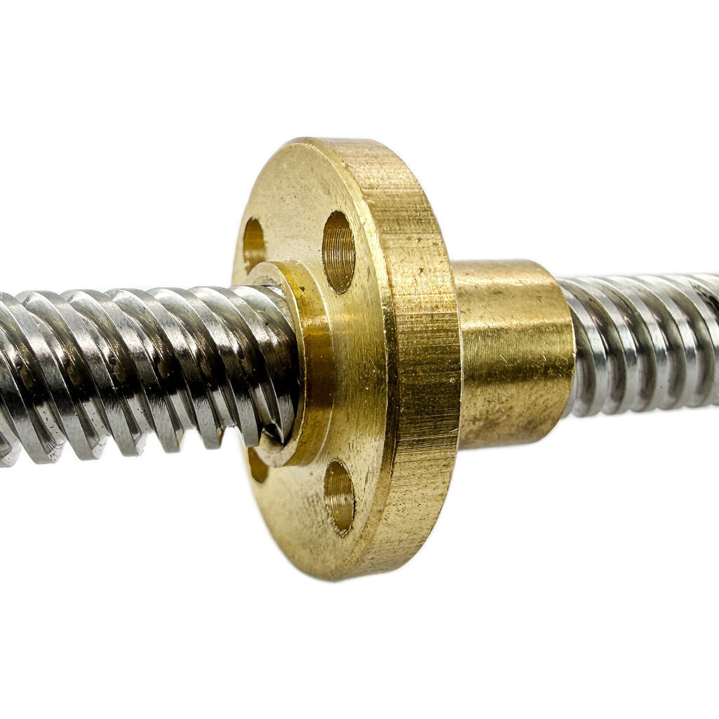 T8 Brass Leadscrew Nut — Pitch 2mm Lead 8mm