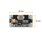 Board dimensions: 30 mm long by 16 mm wide